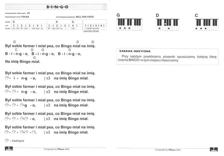 Darmowe nuty na pianino