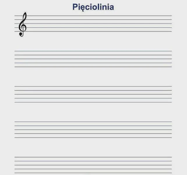 Jak pisać nuty na pięciolinii